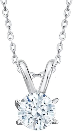 KATARINA GIA Certified 4.5 ct. Round Brilliant Cut Diamond Solitaire Pendant Necklace in 14K Gold (G-Color, SI2-Clarity)