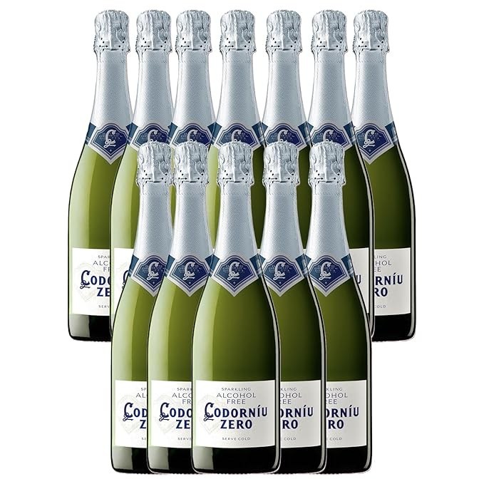 Codorníu Zero Brut Premium Non-Alcoholic Sparkling Wine Dealcoholized Champagne 750ml | 12 PACK